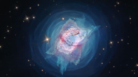 Dieses Bild vom NASA/ESA-Hubble-Weltraumteleskop zeigt NGC 7027, oder den "Juwelenkäfer"-Nebel. 