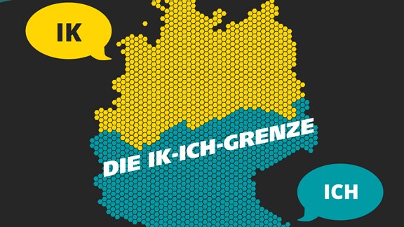 Eine Karte zeigte die Ik-ich-Greenze in Deutschland