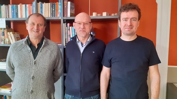 Olaf Steffen, Jörg Kwapis und Steffen Marx stehen nebeneinander