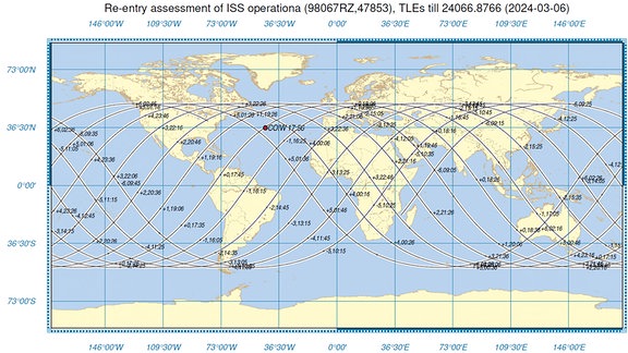 Trümmer von ISS-Batteriepaket in Atlantik-Nebenmeer gestürzt | MDR.DE