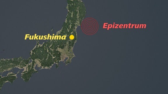Karte Erdbeben 2011 Japan
