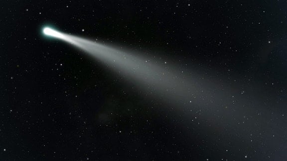 Ein Komet im Weltall