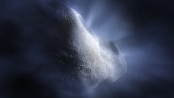 Eine künstlerische Darstellung des Kometen 238P/Read.