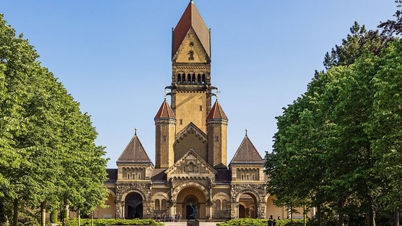 Kapellenanlage auf dem Südfriedhof in der Stadt Leipzig