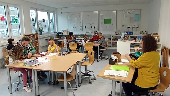 Lerngruppe in der Universitätsschule Dresden.