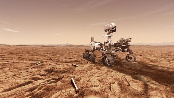Illustrationen von Mars Rover 2020