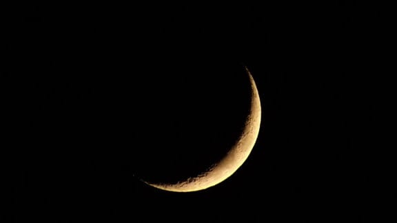 26. April beim Rendezvous von Mond Venus