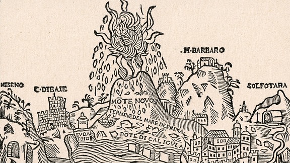 Grafik zu Eruption des Monte Nuovo, 1538