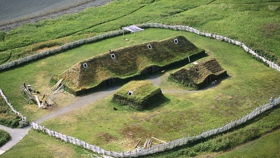 Nachgebaute Wikinger-Siedlung in L'Anse aux Meadows Neufundland