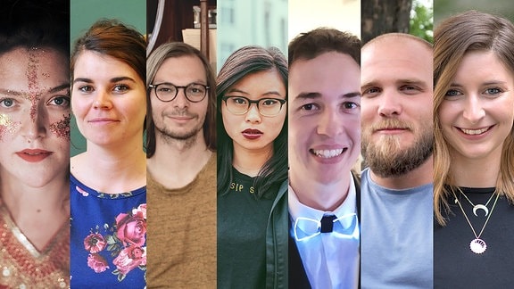 Sieben junge Menschen, Titelbild der Multimediareportage ''Nach uns die Wende''.