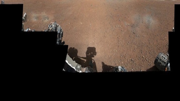 Das erste Panoramabild, das der Rover 2012 gesendet hat