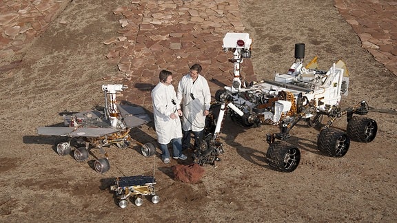 Mars Rover MER, Sojourner und Curiosity