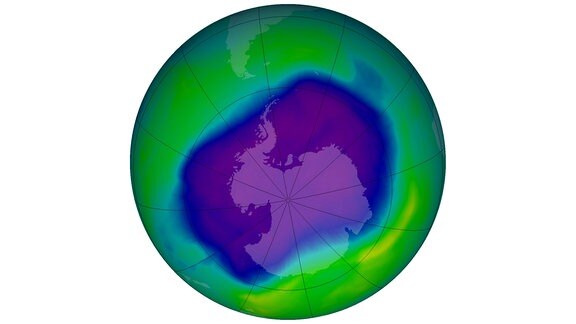 Das Ozonloch über der Antarktis 2006