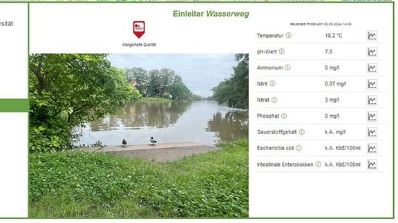 Karte zum Rivercheck der Saale in Halle