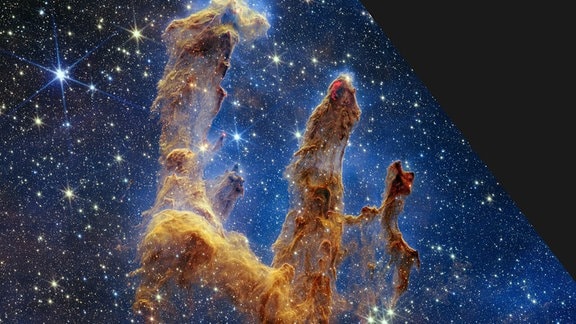 Aufnahme der Säulen der Schöpfung vom vom Hubble Weltraumteleskop, 2011