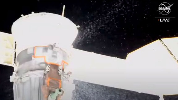 Das Leck an der Sojus-Kapsel wurde von einem NASA-Sprecher als ziemlich groß beschrieben. 