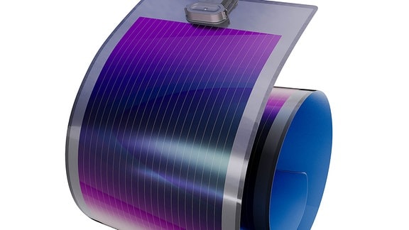Produktfoto einer sehr dünnen Solarmatte.
