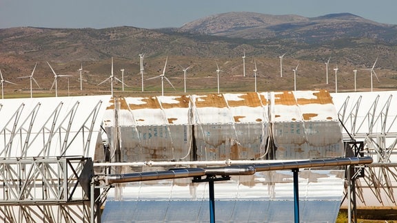 Ein Solarkraftwerk in Spanien