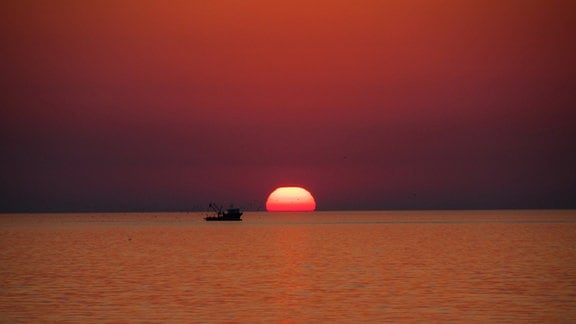 Ein Sonnenuntergang am Meer