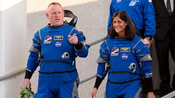 Die NASA-Astronauten Butch Wilmore und Suni Williams