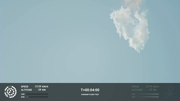 Vier Minuten nach dem Starship ist das Raumschiff von SpaceX explodiert.