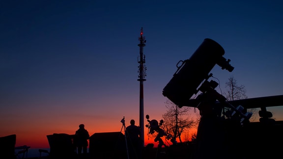 Sternenbeobachtung auf der Hohen Geba in Thüringen