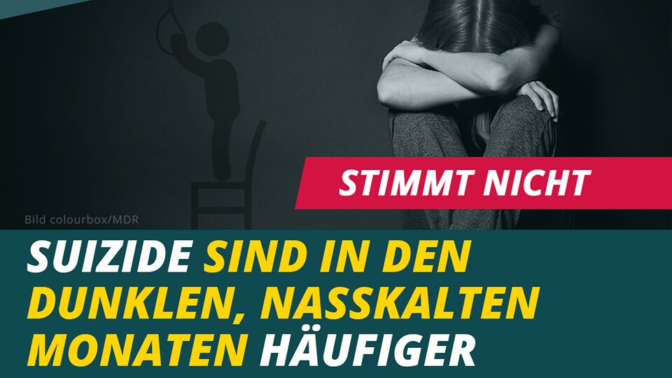 Stimmt nicht: Suizide sind in den dunklen, nasskalten Monaten häufiger ...