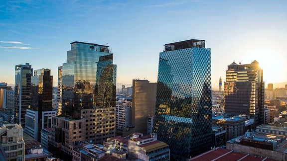 Financial District in Santiago de Chile