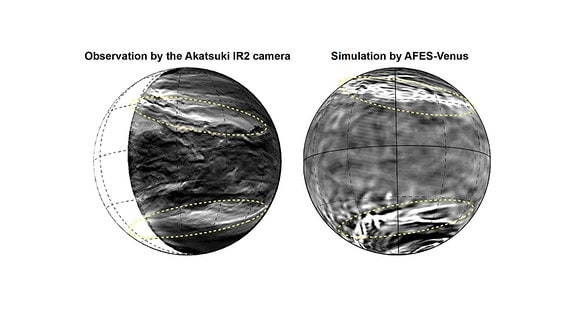 Venus-Aufnahmen von Raumsonde Akatsuki