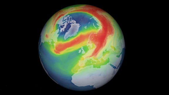 Grafik von Ozonschichten