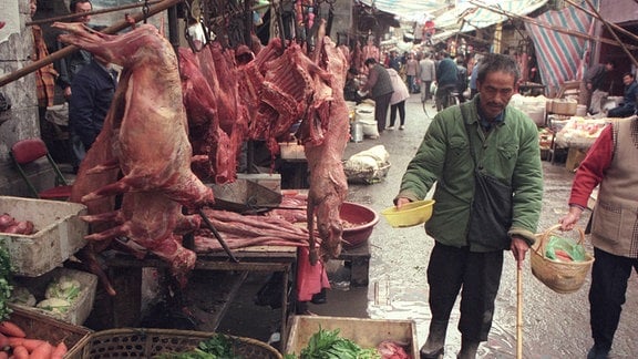 Lebensmittelmarkt in Wuhan